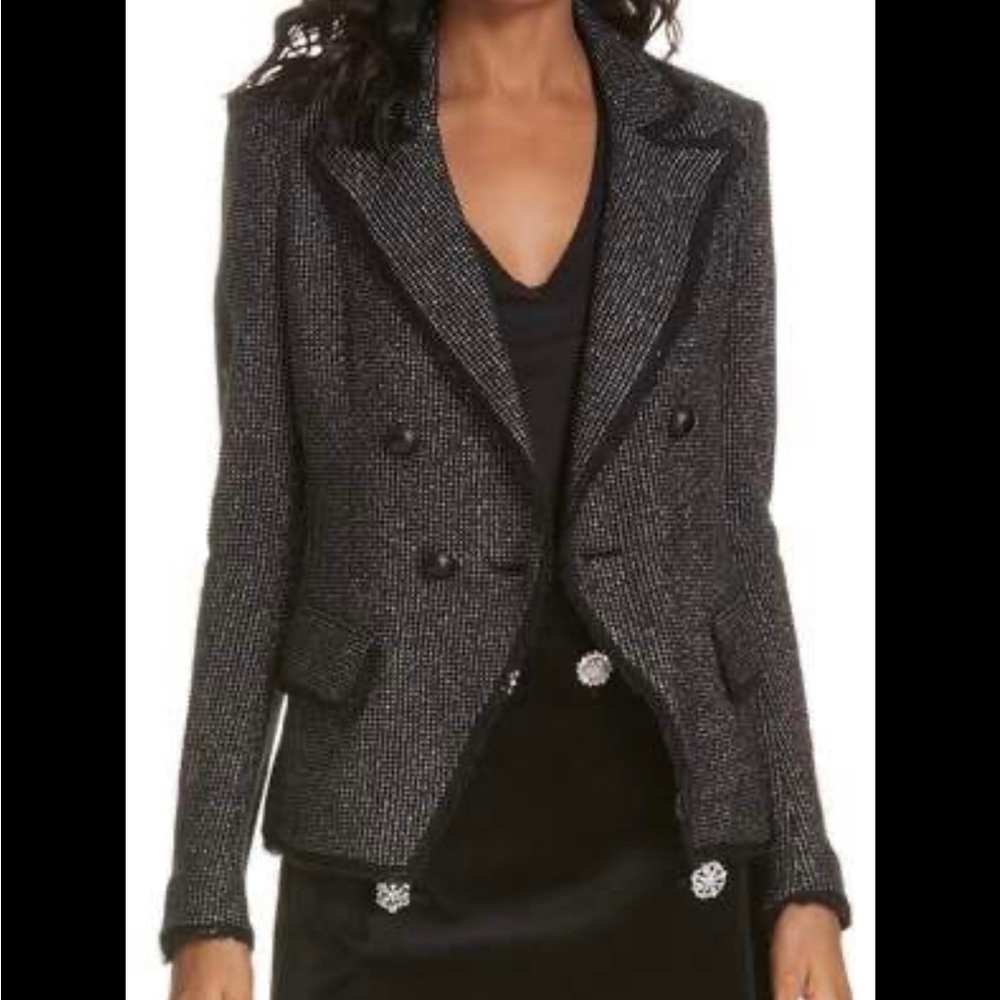 Veronica Beard Frisco Black Tweed Blazer